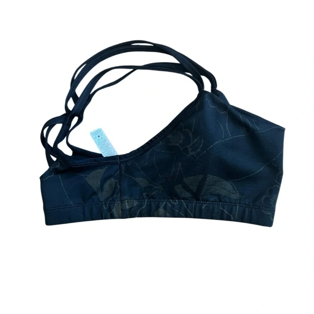 Nike Intimate Bra Size M black with floral design